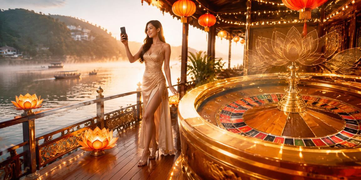 Người dùng chơi roulette tại chợ đêm Đà Lạt qua sxd