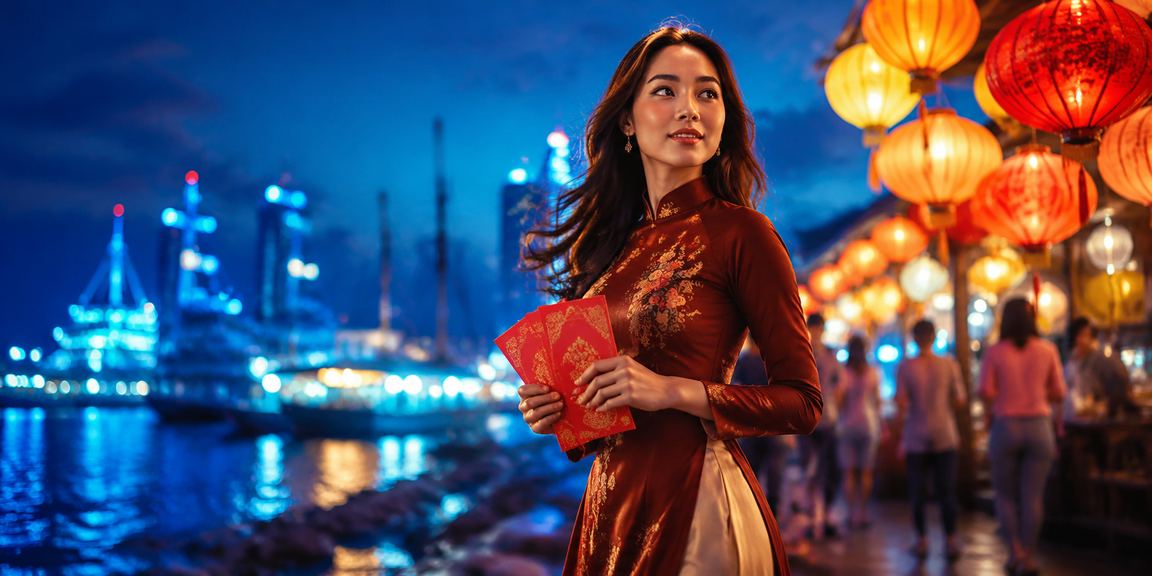 Người chơi nhận thưởng đỏ tại chợ đêm Đà Nẵng qua sxd