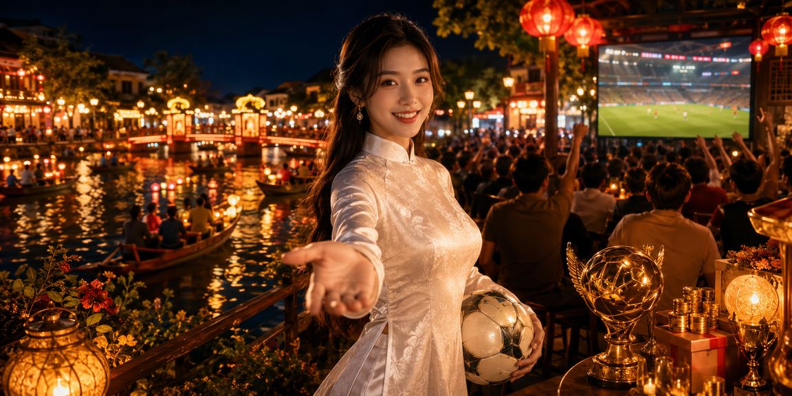 Người dùng xem thông tin cá cược bóng đá tại Hội An trên điện thoại
